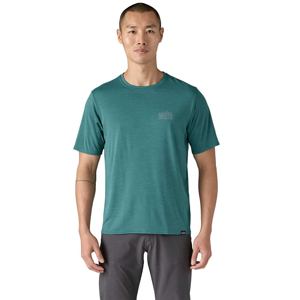 Men's Capilene Cool Graphic Shirt - Strataspire: Wetland Blue