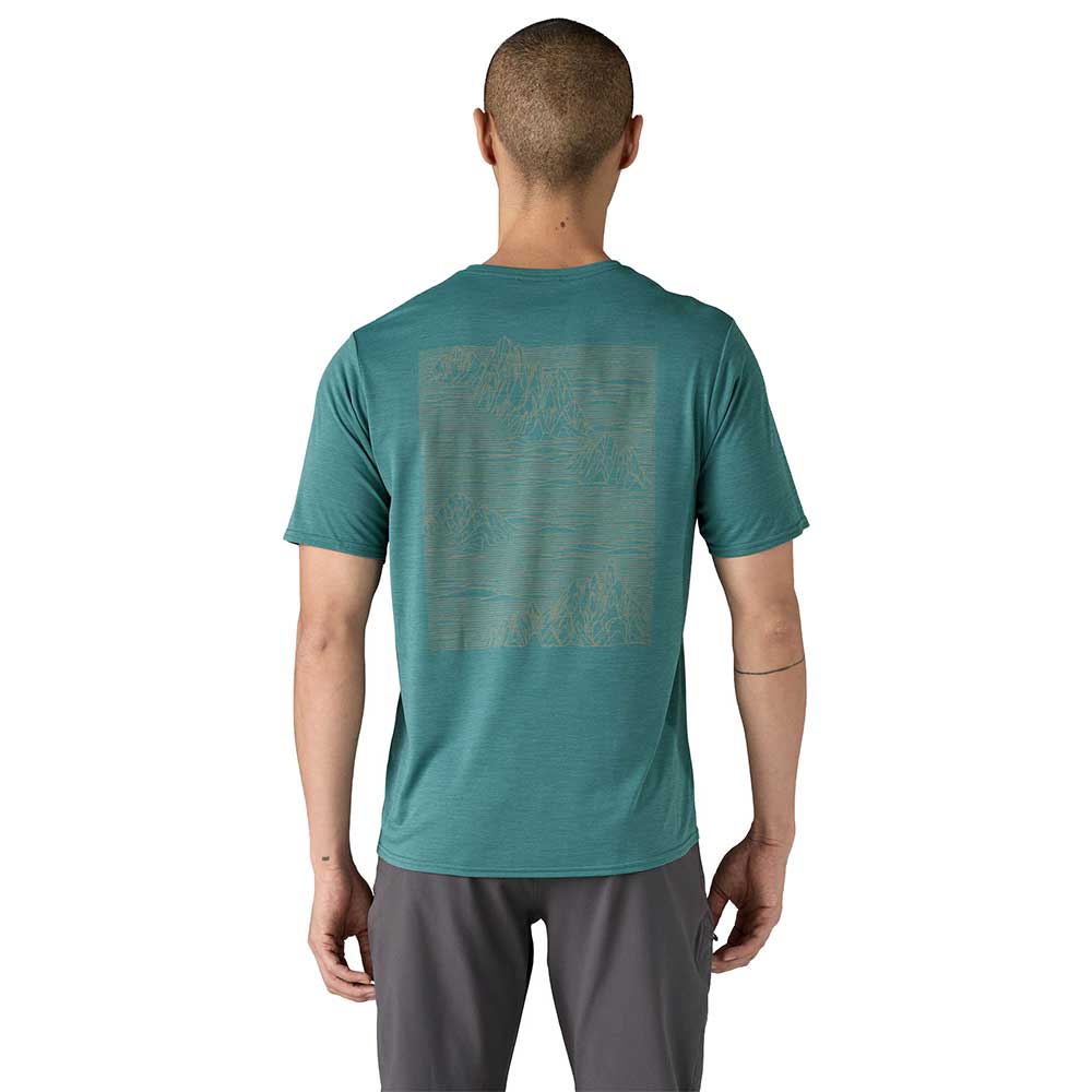 Men's Capilene Cool Graphic Shirt - Strataspire: Wetland Blue