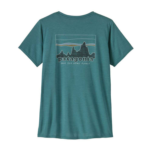 Women's Capilene Cool Daily Graphic Shirt - '73 Skyline: Wetland Blue