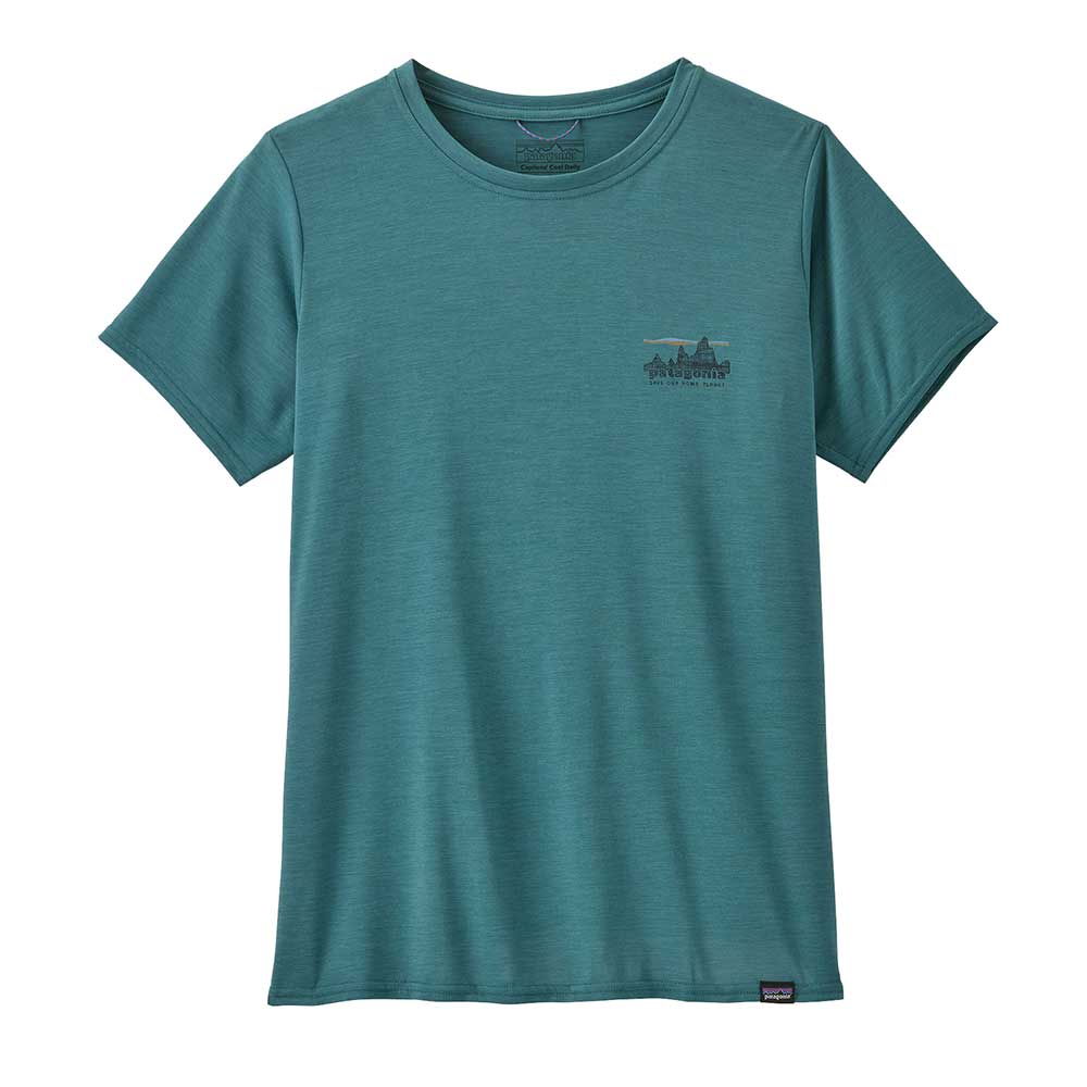 Women's Capilene Cool Daily Graphic Shirt - '73 Skyline: Wetland Blue