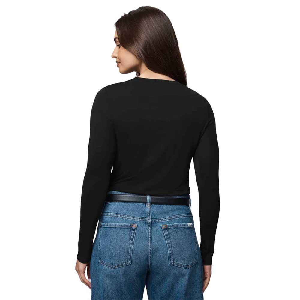 Women's Bamboo Long Sleeve Tee - Black