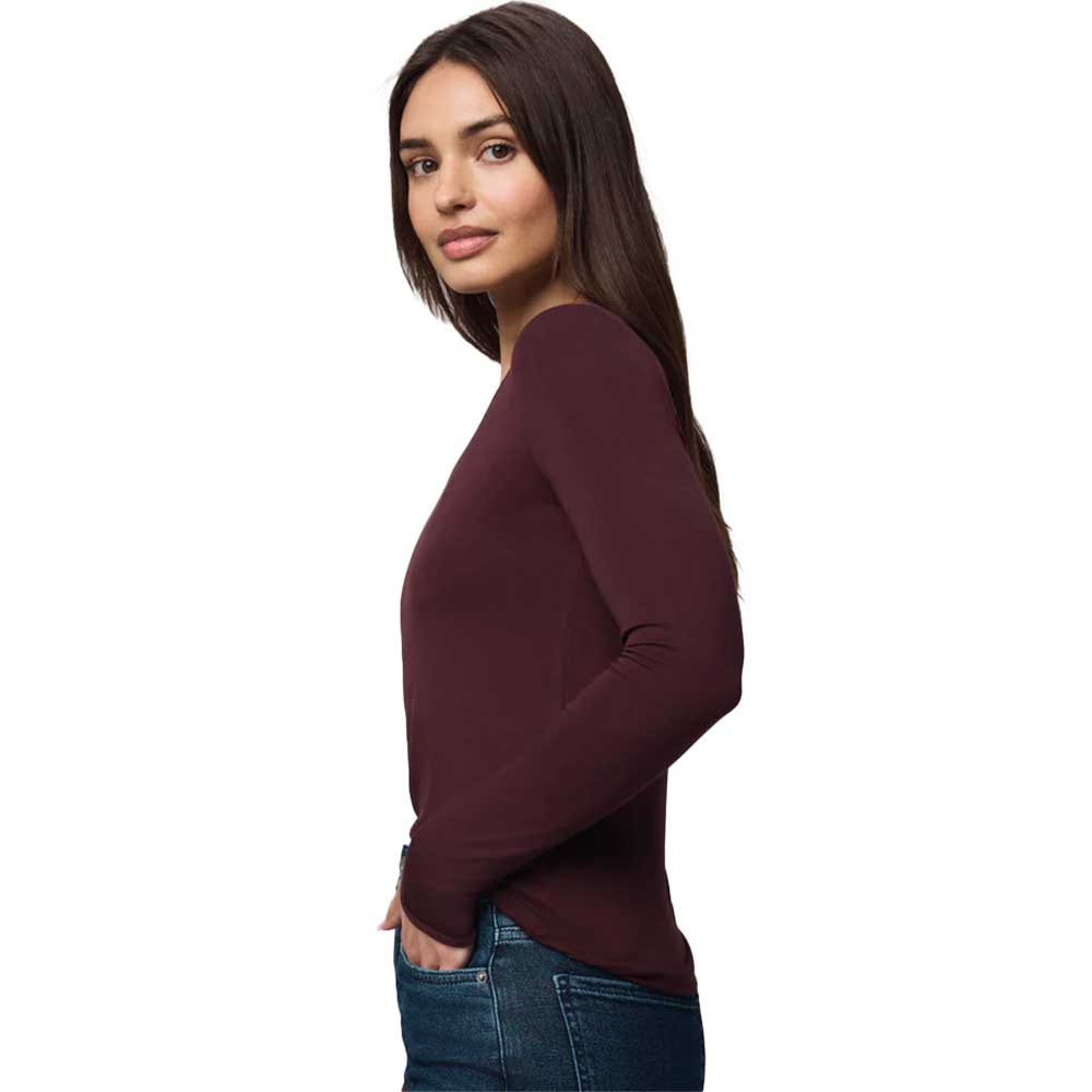 Women's Bamboo Long Sleeve - Dark Plum