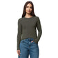 Women's Bamboo Long Sleeve Tee - Green Spruce