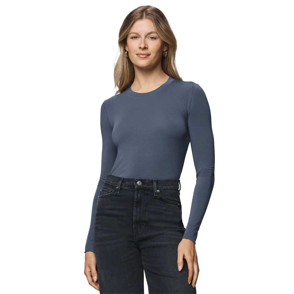 Women's Bamboo Long Sleeve Tee - Ice Navy