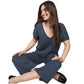 Women's Georgie V-Neck Sweater - Ice Navy