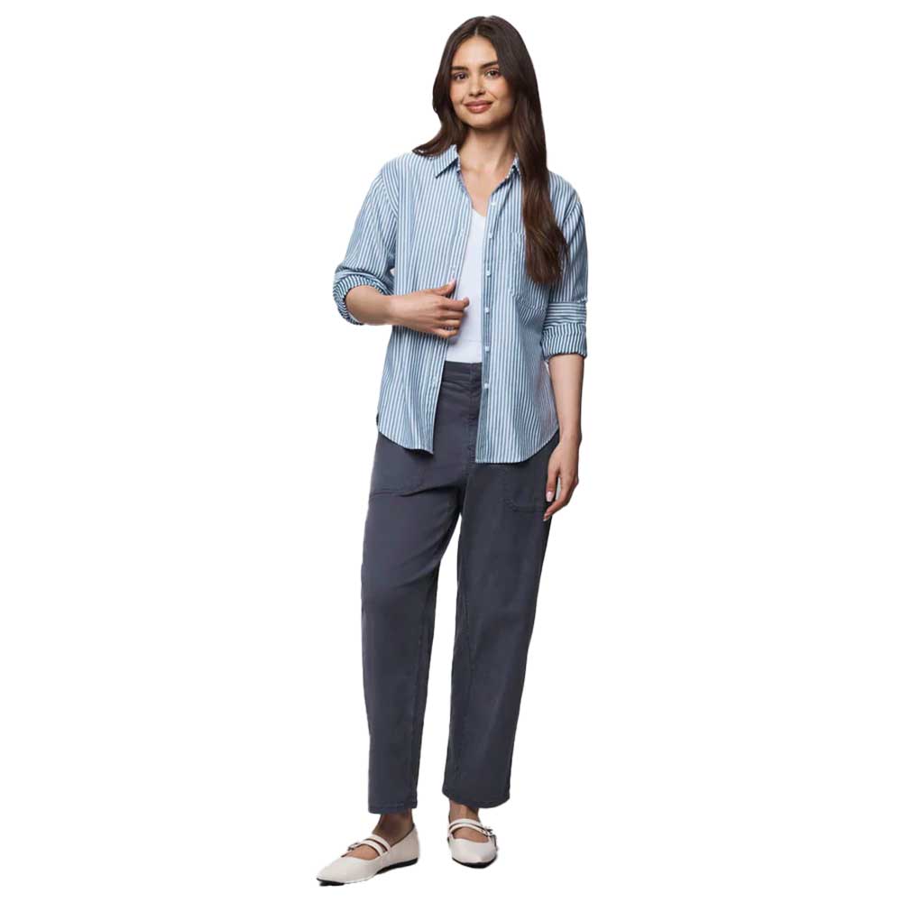 Women's Kenna Stripe Button Down - Ice Navy/White