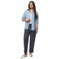 Women's Kenna Stripe Button Down - Ice Navy/White