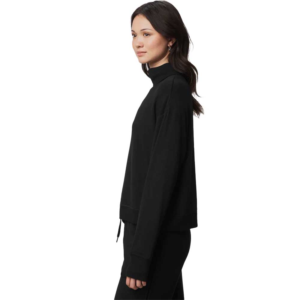 Women's Supersoft Trim Cowl Neck - Black