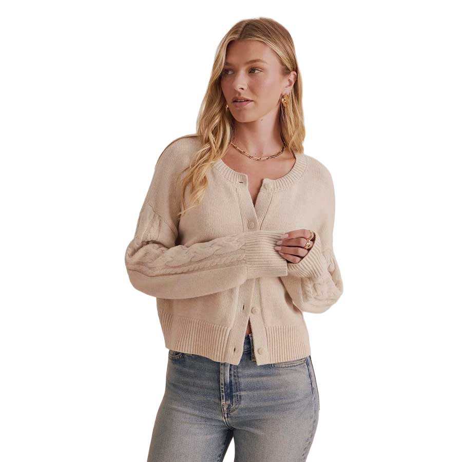 Sonoma Cardigan - Wheat Heather