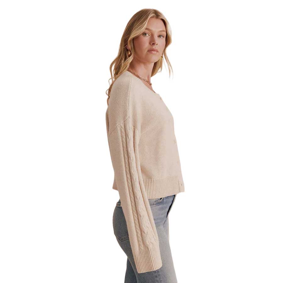 Sonoma Cardigan - Wheat Heather