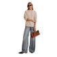 Women's Elsie Roll Neck Sweater - Wheat Heather