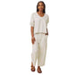Women's Palmer Terry V Neck Sweatshirt - Pale Oak