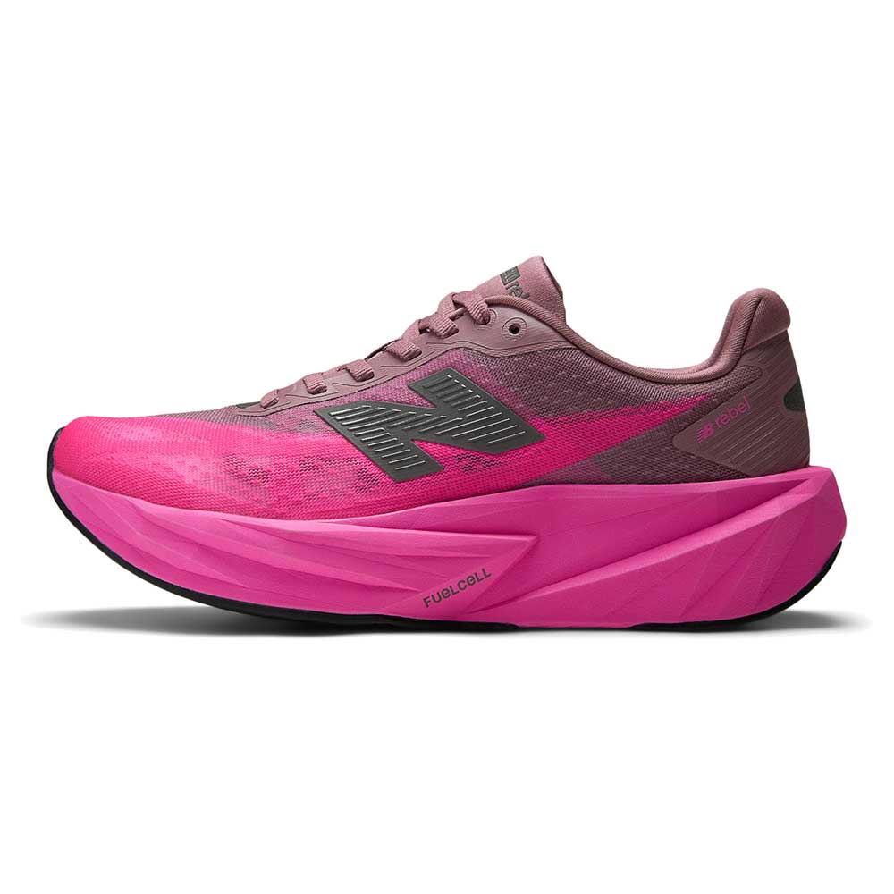 Women's FuelCell Rebel v5 Running Shoe - Pink Heat/Rosewood - Regular (B)