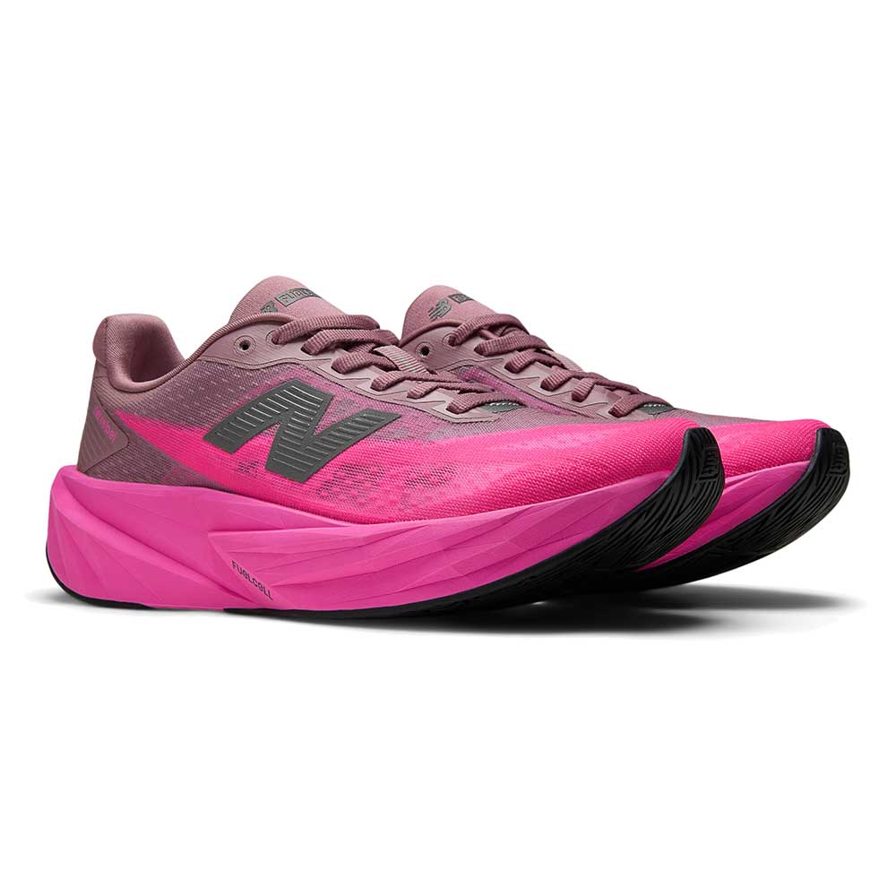 Women's FuelCell Rebel v5 Running Shoe - Pink Heat/Rosewood - Regular (B)