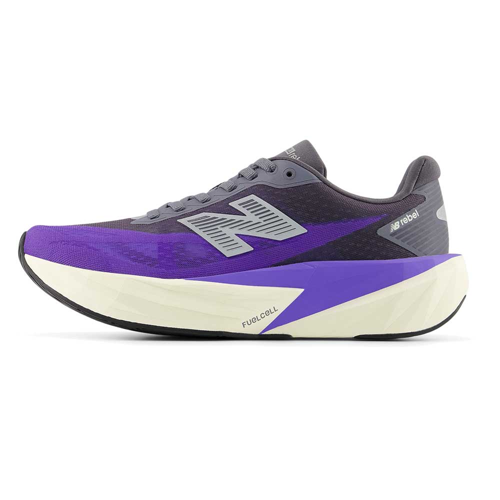 Women's FuelCell Rebel v5 Running Shoe - Electric Indigo/Truffle Salt/Silver Metallic - Regular (B)