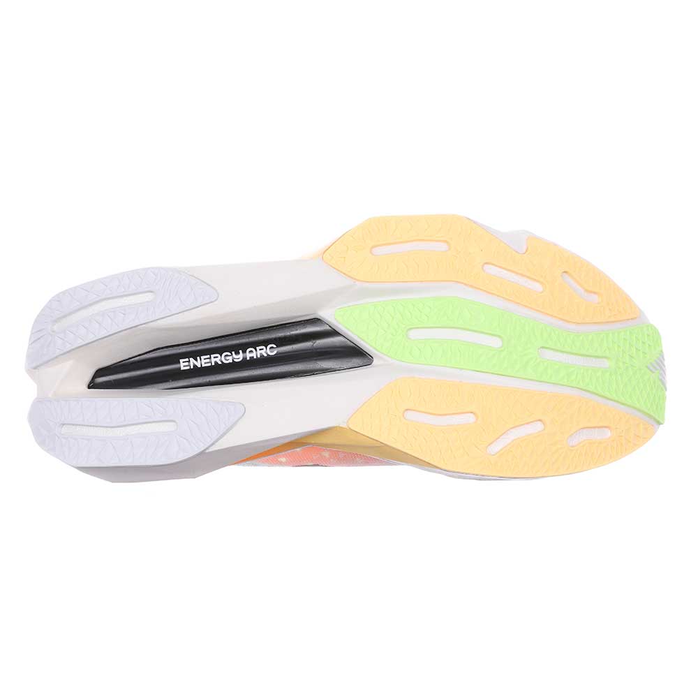 Women's FuelCell SuperComp Elite v4 Racing Shoe - White/Bleached Lime Glo - Regular (B)