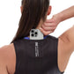 Women's Ares Flex Zip Front Race Crop - Striated Gradient-Black