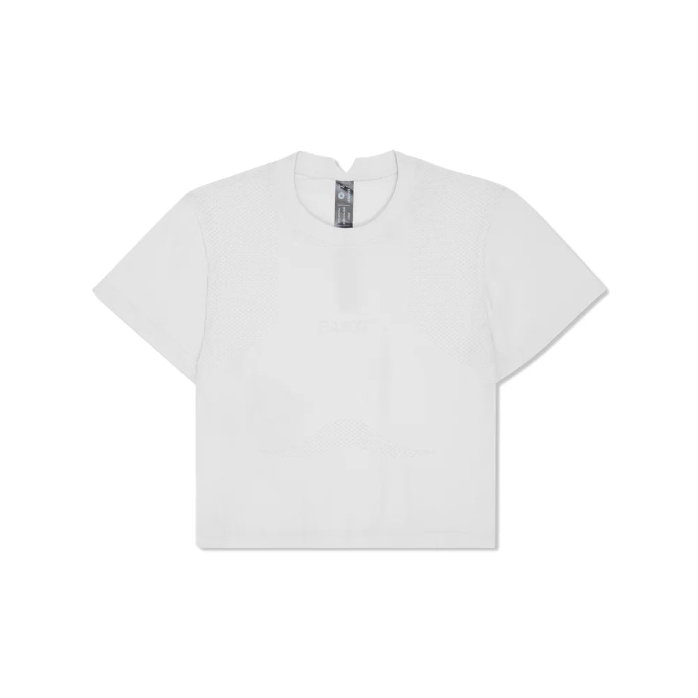 Women's Mercury Seamless Crop Tee - White
