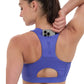 Women's Stamina Scoop Neck Run Bra - Deep Peri Blue