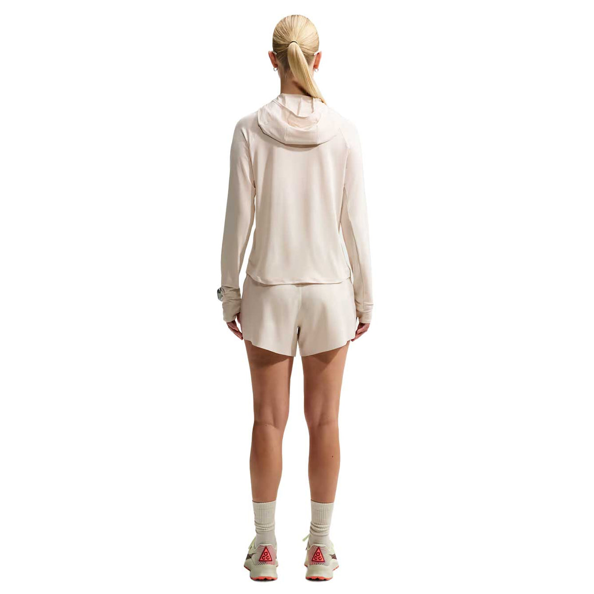 Women's ACG UV-Resistant Hooded Trail Running Mid-Layer Top - Light Orewood