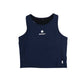Women's Combat Rib Crop Top - Blue