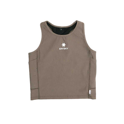 Women's Combat Rib Crop Top - Taupe