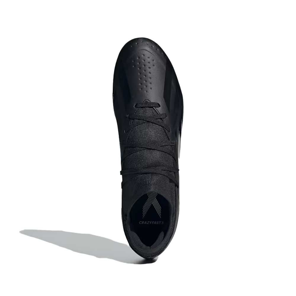 Men's X CRAZYFAST.3 FG Soccer Shoe - Core Black,Core Black,Core Black - Regular (D)