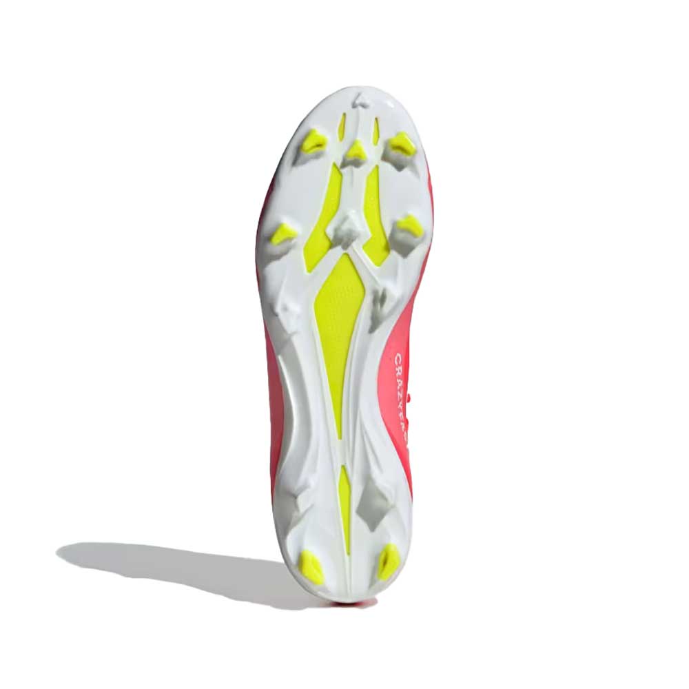 Unisex X Crazyfast League FG Soccer Shoes - Solar Red/Cloud White/Team Solar Yellow - Regular (D)