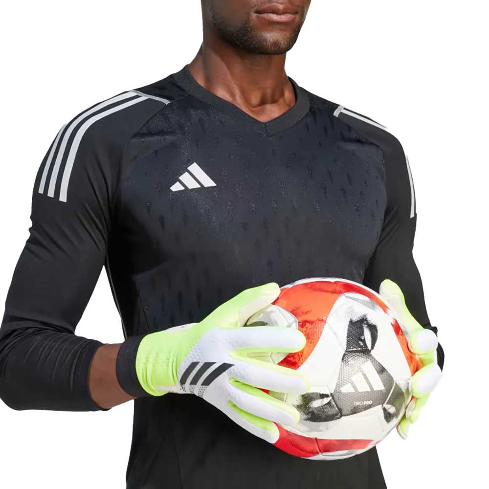 Men's X GL League Goalkeeper Gloves - White,Lucid Lemon,Black