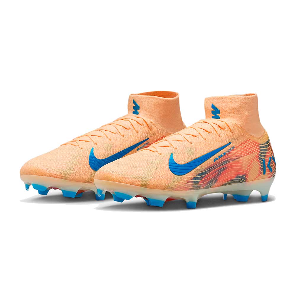 Mercurial Superfluy 10 Elite "Kylian Mbappé" Soccer Cleat - Melon Tint/Neo Turq/Igloo - Regular (D)