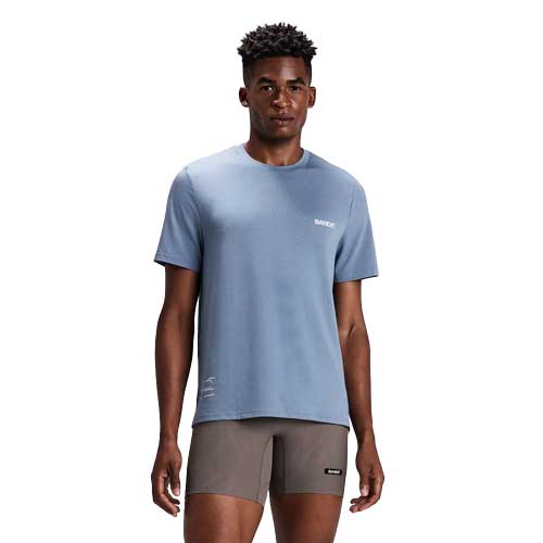 Men's Micromesh Run Tee - Steel Horizon
