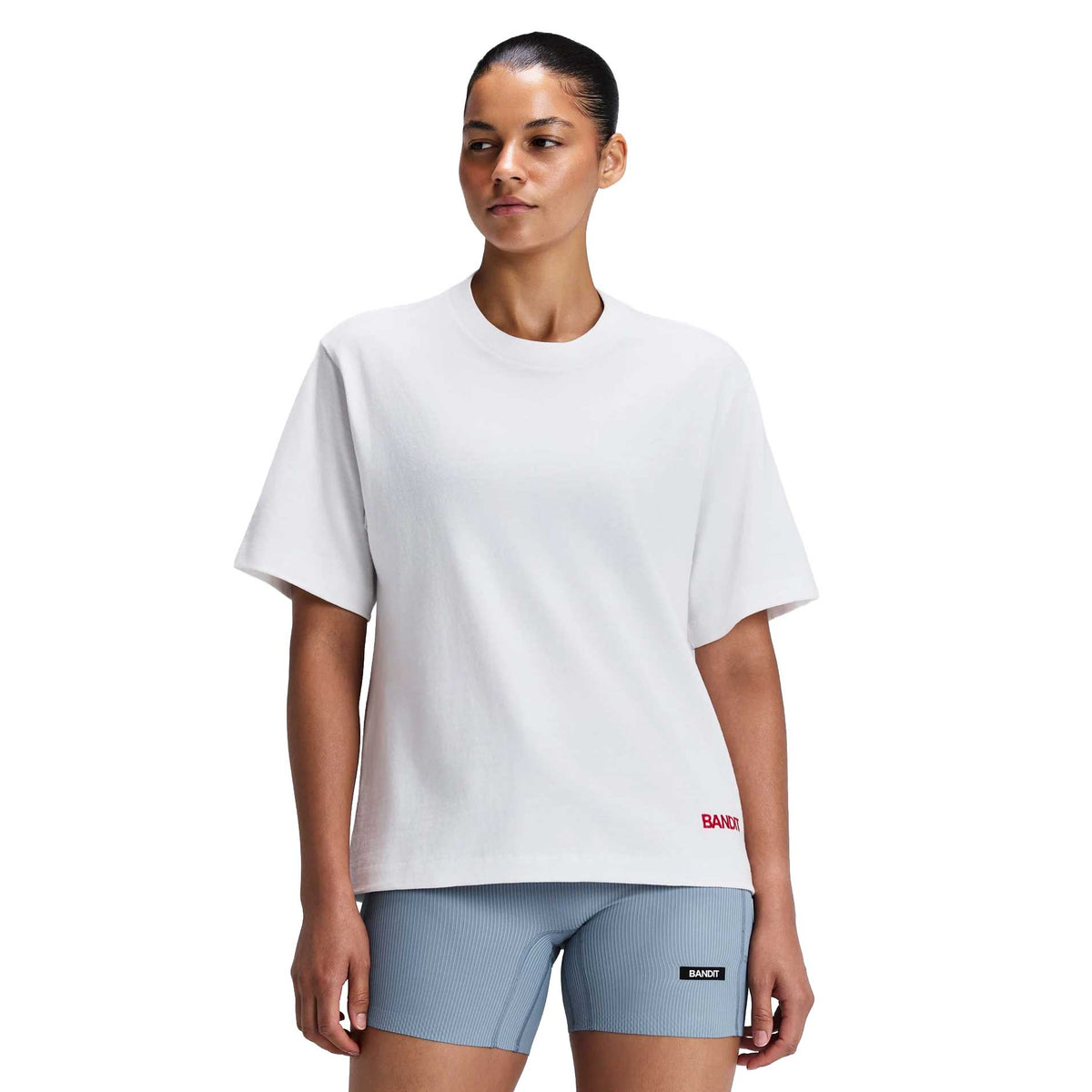 Crewneck Heavyweight Abbreviated Tee - White
