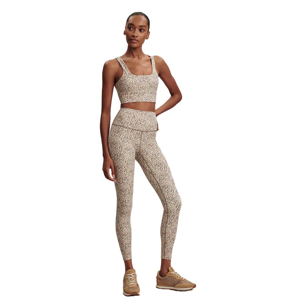 Women's Free Soft High-Rise Legging 25" - Ivory Abstract Feather