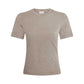 W Regina Fitted Tee - Taupe Marl