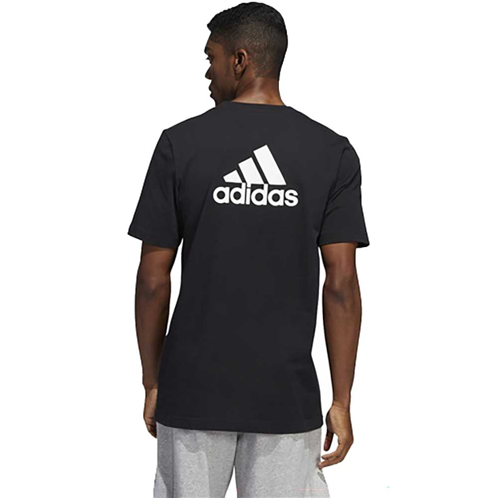 Men's Fresh SS Tee Logo Back - Black/White
