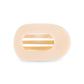 Flat Round Hair Clip Medium - Almond Beige