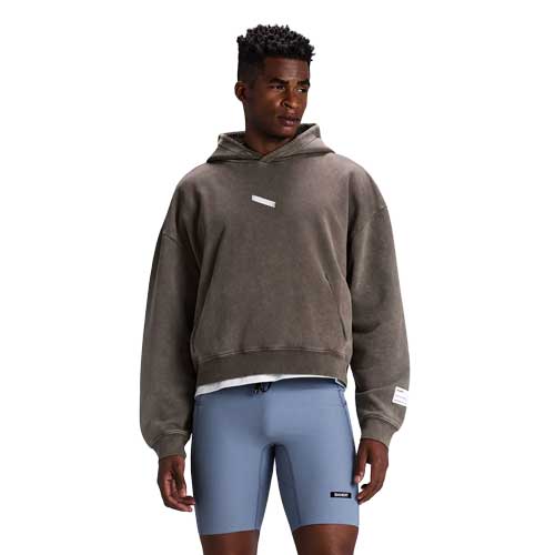 Chroma Wash Cropped Hoodie - Cocoa Chroma Wash