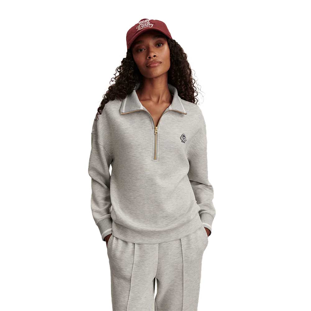 Women's Bertie 1/2 Zip - Light Grey Marl