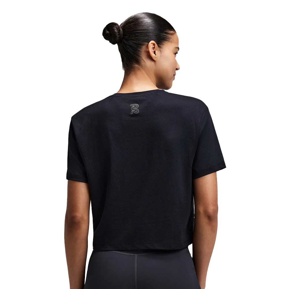 Women's MicroMesh Cropped Tee - Black