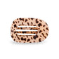 Flat Round Hair Clip Medium - Blonde Tortoise