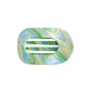 Flat Round Hair Clip Medium - By the Sea Shore