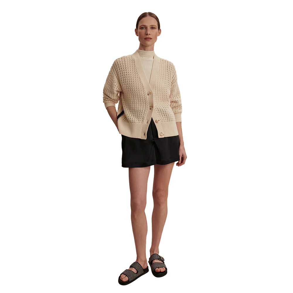 (取寄) バーリー レディース アステル リラックスド-フィット ニット カーディガン Varley women Astell Relaxed Knit Cardigan Birch varley-astell-relaxed-knit-