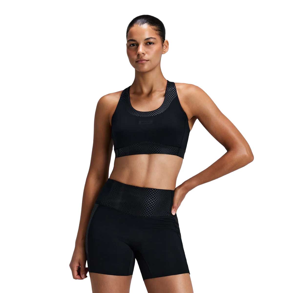 Women's Scoop Neck Run Bra - Bandit Black