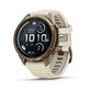 fenix 9 Pro, 43mm - Autumn Gold Titanium with Cream/French Gray Silicone Band
