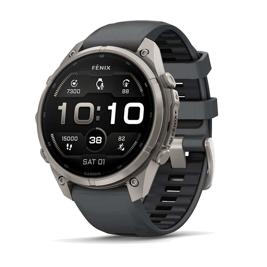 fenix 9 Pro, 51mm - Titanium with Graphite/Black Silicone Band
