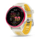 Forerunner 570 - 42mm, Raspberry Aluminum with Translucent Bone/Mango Band