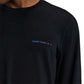 Men's Micromesh Performance Long Sleeve Tee - Black/Aegean Reflective