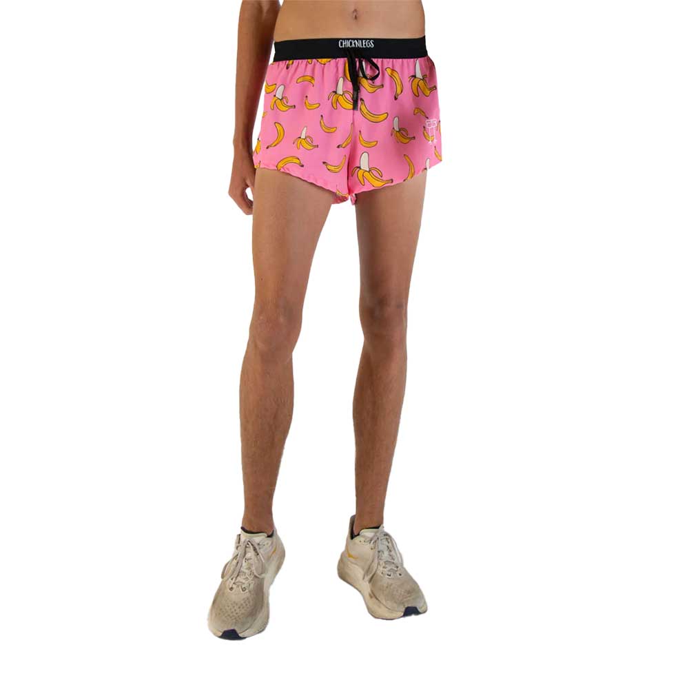 Men's Pink Bananas 2" Drawstring Split Short - Pink Bananas