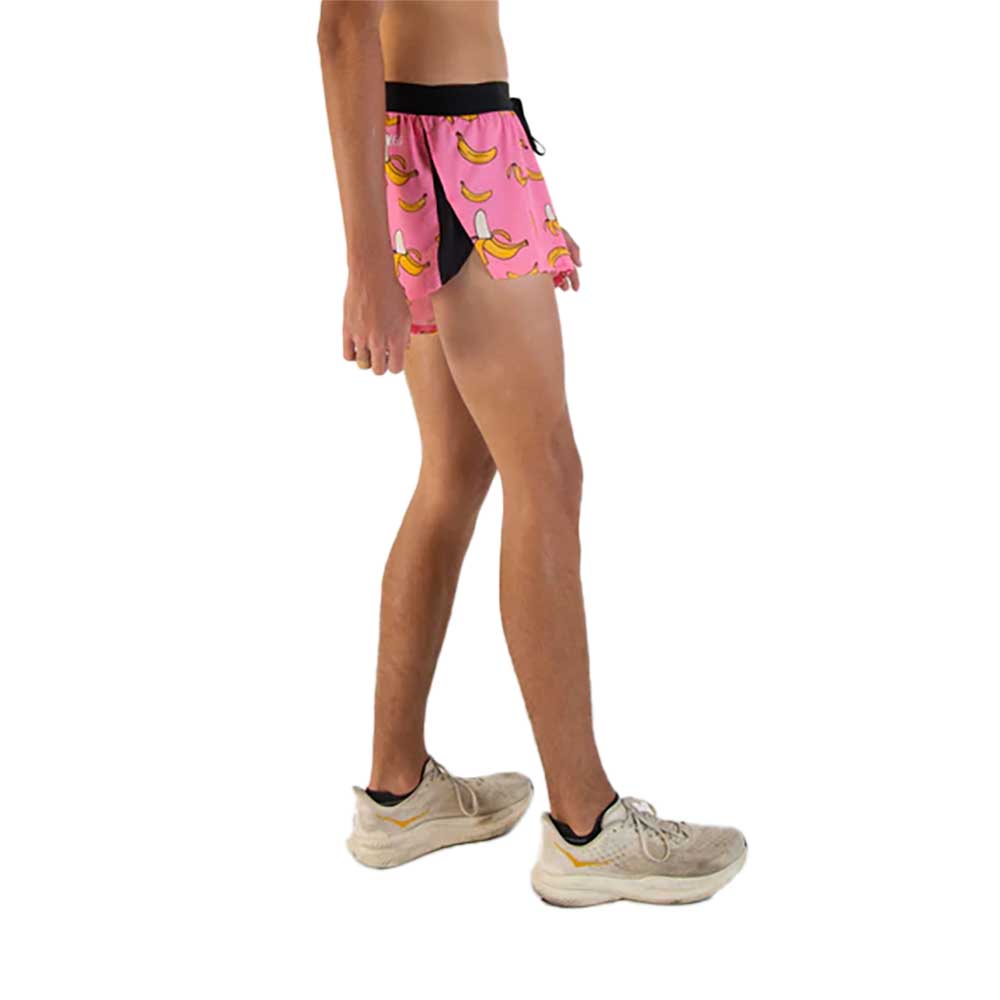 Men's Pink Bananas 2" Drawstring Split Short - Pink Bananas