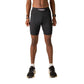 Men's Black 8" Half Tights - Black